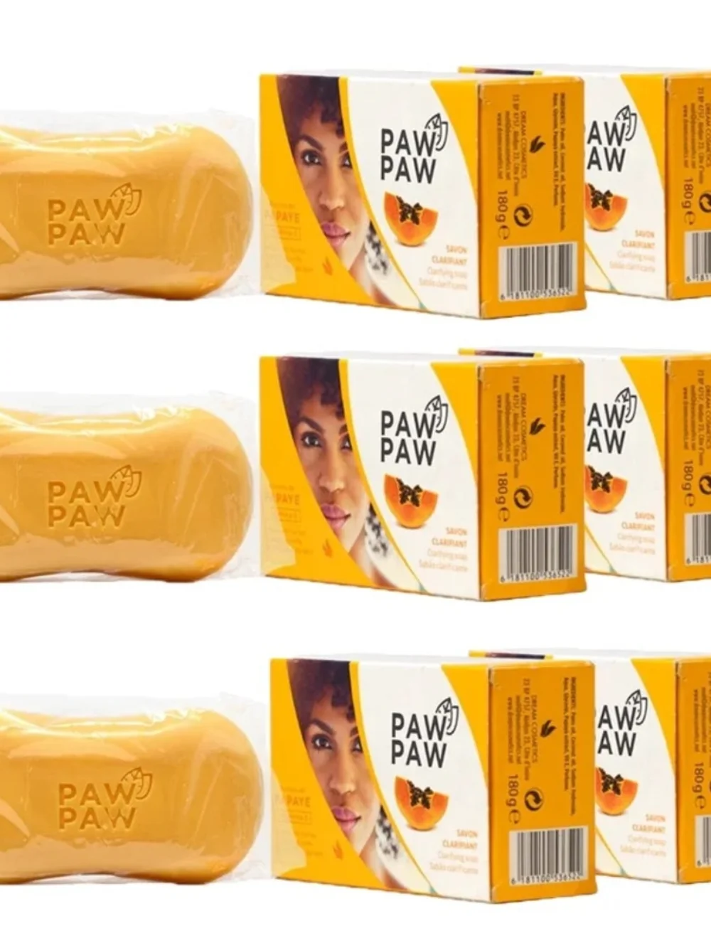 Papaya Clarifying Soap Bar - Yellow